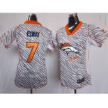 nike women nfl jerseys denver broncos #7 john elway[fem fan zebra]