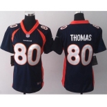 nike women nfl jerseys denver broncos #80 thomas blue[new nike]