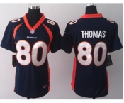 nike women nfl jerseys denver broncos #80 thomas blue[new nike]