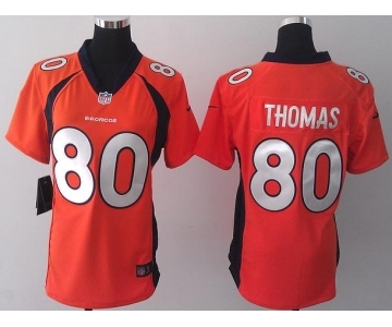 nike women nfl jerseys denver broncos #80 thomas orange[new nike]