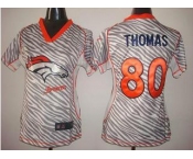 nike women nfl jerseys denver broncos #80 thomas[fem fan zebra]