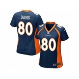 nike women nfl jerseys denver broncos #80 vernon davis blue[nike][davis]