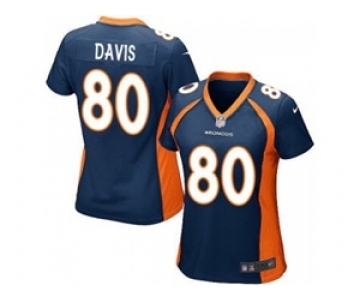 nike women nfl jerseys denver broncos #80 vernon davis blue[nike][davis]