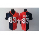 nike women nfl jerseys denver broncos #83 welker orange-blue[Elite split]