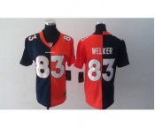 nike women nfl jerseys denver broncos #83 welker orange-blue[Elite split]