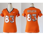 nike women nfl jerseys denver broncos #83 wes welker orange[刺绣亮片]