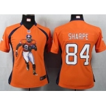 nike women nfl jerseys denver broncos #84 sharpe orange[portrait fashion]