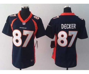 nike women nfl jerseys denver broncos #87 eric decker blue[new nike]