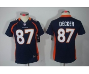 nike women nfl jerseys denver broncos #87 eric decker blue[nike limited]