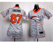 nike women nfl jerseys denver broncos #87 eric decker [fem fan zebra]