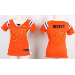 nike women nfl jerseys denver broncos #87 eric decker orange[fashion Rhinestone sequins]