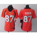 nike women nfl jerseys denver broncos #87 eric decker orange[new nike]