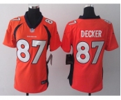 nike women nfl jerseys denver broncos #87 eric decker orange[new nike]