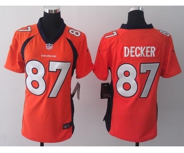 nike women nfl jerseys denver broncos #87 eric decker orange[new nike]