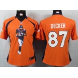 nike women nfl jerseys denver broncos #87 eric decker orange[portrait fashion]