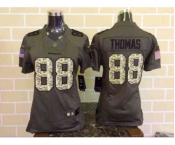 nike women nfl jerseys denver broncos #88 thomas army green[nike Limited Salute To Service]