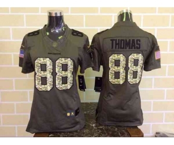 nike women nfl jerseys denver broncos #88 thomas army green[nike Limited Salute To Service]