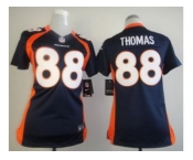 nike women nfl jerseys denver broncos #88 thomas blue[nike limited]