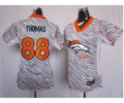 nike women nfl jerseys denver broncos #88 thomas[fem fan zebra]