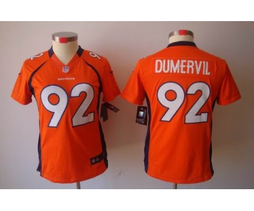 nike women nfl jerseys denver broncos #92 dumervil orange[nike limited]