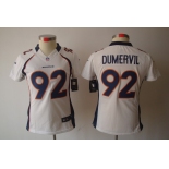 nike women nfl jerseys denver broncos #92 dumervil white[nike limited]