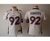 nike women nfl jerseys denver broncos #92 dumervil white[nike limited]