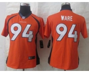 nike women nfl jerseys denver broncos #94 ware orange[nike Limited]