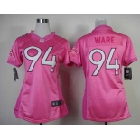 nike women nfl jerseys denver broncos #94 ware pink[nike love]