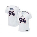 nike women nfl jerseys denver broncos #94 ware white[new game]