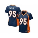 nike women nfl jerseys denver broncos #95 wolfe blue[nike]