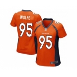 nike women nfl jerseys denver broncos #95 wolfe orange[nike]