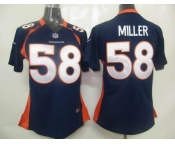 nike womennfl jerseys denver broncos #58 miller blue[nike]