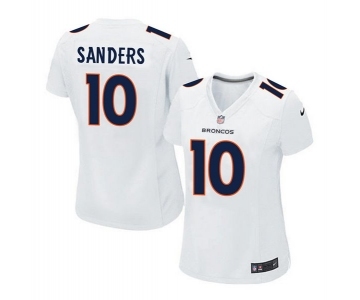 women nike nfl jerseys denver broncos #10 sanders white[new game][sanders]