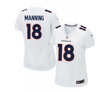 women nike nfl jerseys denver broncos #18 peyton manning white[new game]