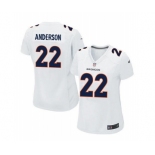 women nike nfl jerseys denver broncos #22 anderson white[new game]