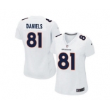 women nike nfl jerseys denver broncos #81 daniels white[new game]