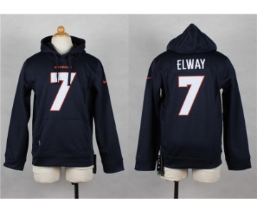 Nike Youth Denver Broncos #7 Elway Blue jerseys(Pullover Hoodie)