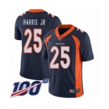 Youth Denver Broncos #25 Chris Harris Jr Navy Blue Alternate Vapor Untouchable Limited Player 100th Season Football Jersey