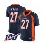 Youth Denver Broncos #27 Steve Atwater Navy Blue Alternate Vapor Untouchable Limited Player 100th Season Football Jersey