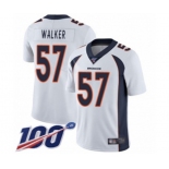 Youth Denver Broncos #57 Demarcus Walker White Vapor Untouchable Limited Player 100th Season Football Jersey