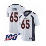 Youth Denver Broncos #65 Ronald Leary White Vapor Untouchable Limited Player 100th Season Football Jersey