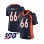 Youth Denver Broncos #66 Dalton Risner Navy Blue Alternate Vapor Untouchable Limited Player 100th Season Football Jersey