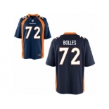 Youth Denver Broncos #72 Garett Bolles Nike Blue 2017 Draft Pick Game Jersey