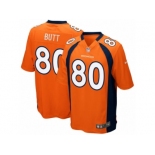 Youth Denver Broncos #80 Jake Butt Nike Orange 2017 Draft Pick Game Jersey