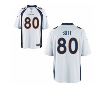 Youth Denver Broncos #80 Jake Butt Nike White 2017 Draft Pick Game Jersey