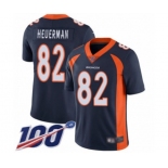 Youth Denver Broncos #82 Jeff Heuerman Navy Blue Alternate Vapor Untouchable Limited Player 100th Season Football Jersey