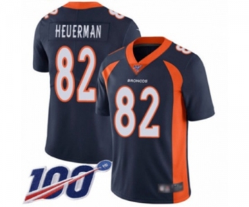 Youth Denver Broncos #82 Jeff Heuerman Navy Blue Alternate Vapor Untouchable Limited Player 100th Season Football Jersey