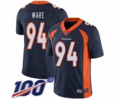 Youth Denver Broncos #94 DeMarcus Ware Navy Blue Alternate Vapor Untouchable Limited Player 100th Season Football Jersey