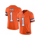 Youth Nike Denver Broncos #1 Marquette King Orange Stitched NFL Limited Rush Jerse