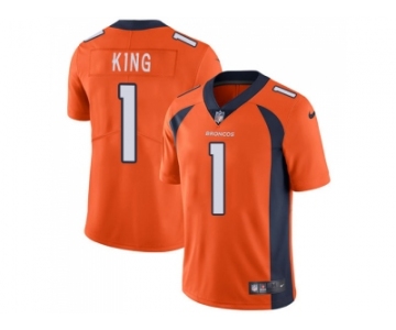 Youth Nike Denver Broncos #1 Marquette King Orange Team Color Stitched NFL Vapor Untouchable Limited Jersey